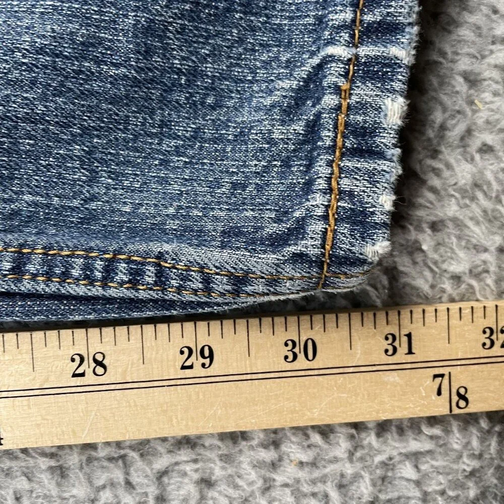 Levis 559 Jeans Mens 38x32 Relaxed Fit Straight Leg Denim Medium Wash Mid‎ Rise